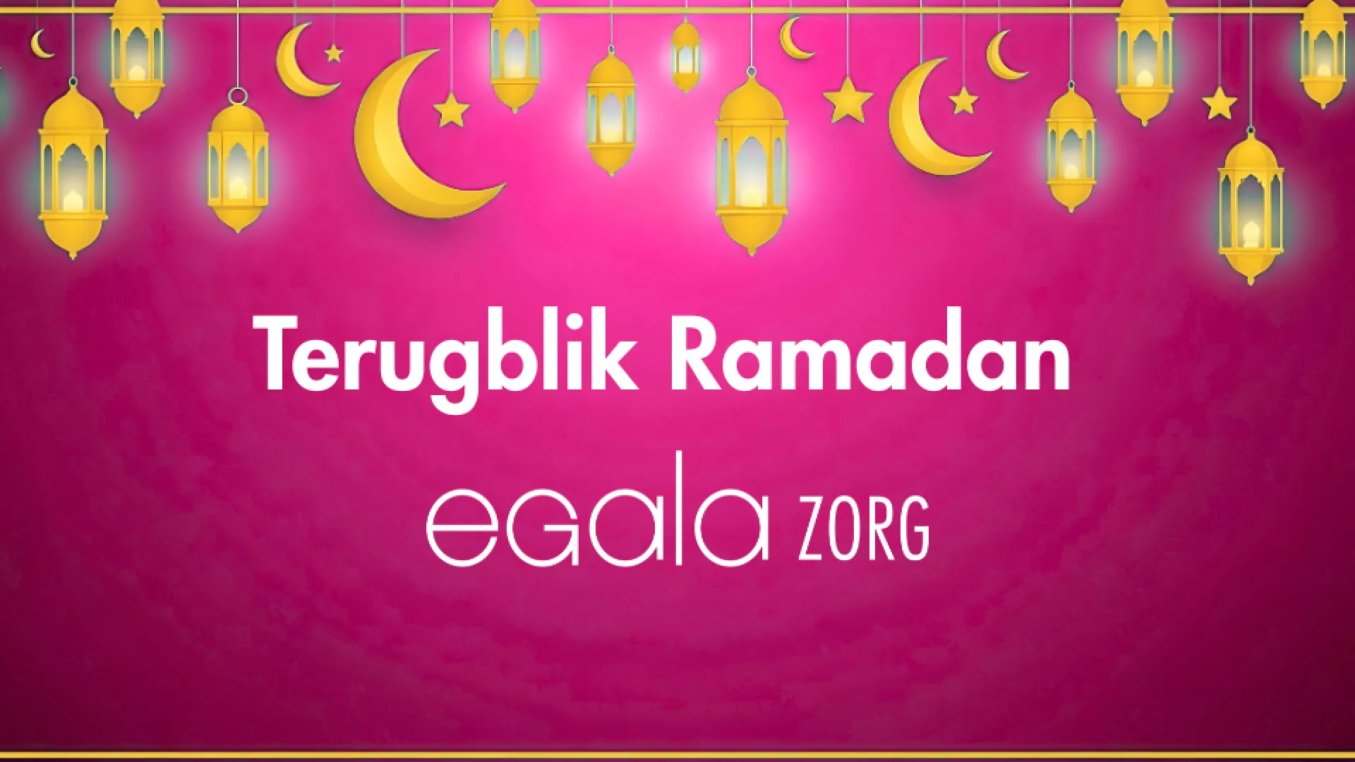 Banner ter gelegenheid van de Ramadan