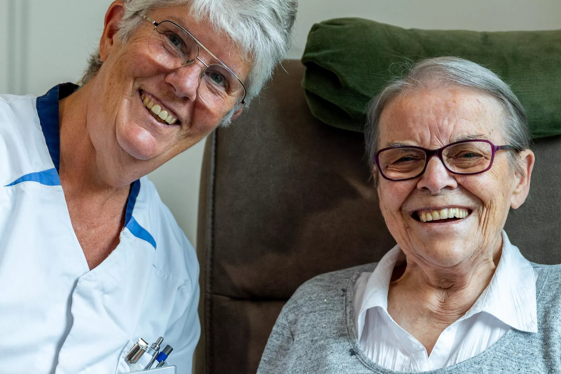 Zorghandeling bij bewoner